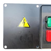 Scheppach Ein-Aus-Schalter mit Warnsymbol und Start-/Stopp-Tasten