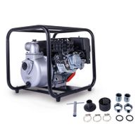 Scheppach-Benzin-Wasserpumpe (PWP32) mit integriertem Ersatzteil-Set für Wartung und Reparatur inkl. Filterelementen und Dichtungen.