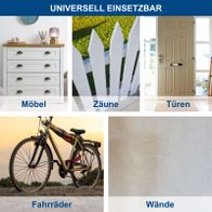 Akku-Farbsprühsystem mit verschiedenen Sprühbildern und Akku-Ladegerät für präzise Farbapplikation