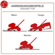 Der Hybrid-Start-Benzin-Rasenmäher PML56-225ES von Scheppach eignet sich zum Mähen, Fangen und Mulchen. Er hat eine Schnittbreite von 56 cm, Elektrostart und Radantrieb. Mit 6 PS Leistung kann er bis zu 2200 m² mähen.