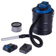 Scheppach-Vakuumgerät mit Filterbeutel, Schlauch und Motor mit Batteriepacks