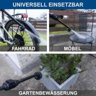 Hochdruckreiniger-Düsenansatz für Gartenbewässerung, flexibel anwendbar für Fahrräder und Möbel