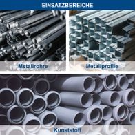 Metallrohre und -profile als Einsatzbereiche für industrielle Anwendungen, Kunststoffrohre