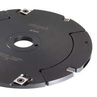 Scheppach HW-Wendeplatten-Verstell-Schlitzfräser, Ansicht von oben.