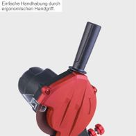 Ergonomischer Handgriff für komfortables Halten des Kettenschärfers
