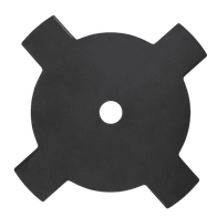 Messer für Freischneider und Motorsensen Scheppach, 4-Zähne, Ansicht von oben.