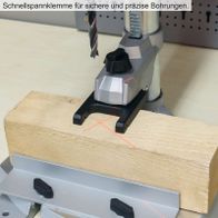 Tischbohrmaschine mit Schnellspannfutter für präzise Bohrungen, inkl. Laserausrichtung