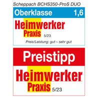 Werbebanner für Scheppach Akku-Kettensäge mit Oberklasse-Bewertung und Heimwerker-Praxis-Tipp (5/2023)