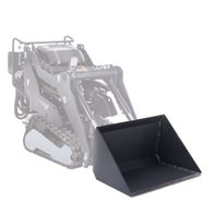 Scheppach-Erdschaufel mit 130-Liter-Fassungsvermögen, frontseitige Perspektive