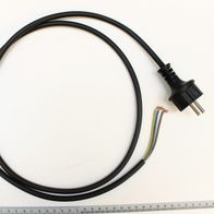 Netzkabel mit H07RN-F-Stecker und dreifarbigen Anschlusskabel, ca. 30 cm Länge