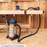 1 Meter Sauggschlauch für Kleingeräte im Set mit Scheppach-Elektrosauger VC30 Premium