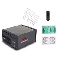 Luftreiniger PX-LR-400 Practixx mit Filterset. Enthält: Hauptgerät, Fernbedienung, Filter, Aufhänger. Filterleistung 740 m³/h, geeignet für Werkstätten bis 400 m².