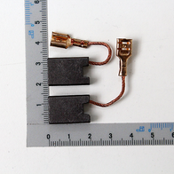 Scheppach-Kohlebürsten-Set mit zwei Einzelbürsten und Anschlusskabeln