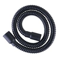 Scheppach-Schlauch mit zwei Endstücken, spiralförmig geformt und aus flexiblem Material gefertigt.