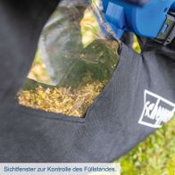 Sichtfenster zur Kontrolle des Füllstands für Akku-Laubsauger/-bläser