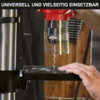 Tischbohrmaschine mit Spannfutter und variabler Drehzahl für präzise Bohrungen in verschiedenen Materialien