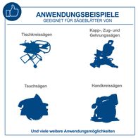 Das Sägeblattschärfgerät SBS1100 Scheppach eignet sich für Sägeblätter von Tischkreissägen, Kapp-, Zug- und Gehrungssägen, Tauchsägen und Handkreissägen. Es bietet viele weitere Anwendungsmöglichkeiten.