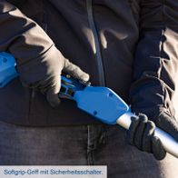 Softgrip-Griff mit integriertem Sicherheitsschalter für präzise Bedienung