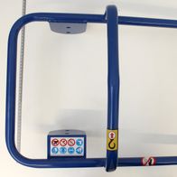 Scheppach Griffteil mit Sicherheits- und Bedienungsmarkierungen für Transportgeräte