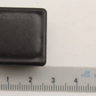 Abdeckkappe für quadratisches Rohr, Ansicht von oben.