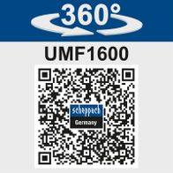 The Scheppach UMF1600 features a 360° rotation for maximum flexibility. Supports up to 200kg, adjustable length from 1000-1650 mm, and height of 740mm.