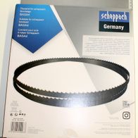 Scheppach-Bandschneidblatt (Art.-Nr. 7901501614) mit Beschriftung in mehreren Sprachen