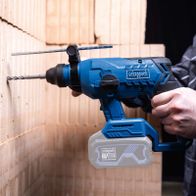 Scheppach Akku-Bohrhammer mit Lithium-Ionen-Akku (4,0 Ah) und 20 V, 5.500 Schläge pro Minute, Bohrbohrung 24 mm
