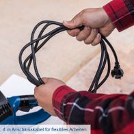 4 Meter Anschlusskabel für flexible Arbeiten mit Scheppach-Produkten