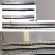 Zahnstangen-Führungsstange (350 mm) mit Messmarkierung und Zahnstange, Teil der Scheppach-Produktgruppe