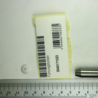 Führungsbolzen von Scheppach, Artikelnummer 3045171023, neben einem Lineal zur Größenveranschaulichung.