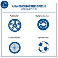 Der Akku-Handkompressor AC10/8V Scheppach eignet sich für Autoreifen, Motorradreifen, Fahrradreifen und Sportartikel. Er verfügt über 5 Betriebsmodi und hat eine Leistung von 8V, 10,3 bar und 2000 mAh.