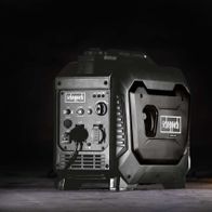 Inverter IGT3500 Scheppach black - 4,8 PS | 3500W | Generator | 6,3L Tank | 66dB Stromerzeuger, Ansicht von hinten.