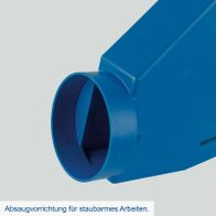 Absaugvorrichtung für staubarmes Arbeiten