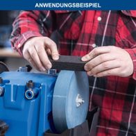 Scheppach-Werkzeug mit Schleifscheibe für präzise Bearbeitung und Polierung von Bauteilen