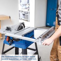 Tischverbreiterung einer Scheppach Tischkreissäge mit variabler Ausziehbarkeit bis 1055 mm