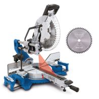 Kapp-Zugsäge HM305SL mit Laser, Softstart und Posaunenauszug. Schnitthöhe 180 x 340mm.