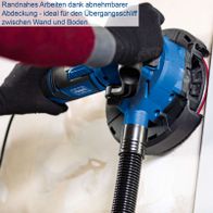 Universal-Wand-, Boden- und Deckenbearbeitungssystem mit abnehmbarer Schleifscheibe und Staubsauggarnitur