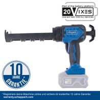 Scheppach-Akku-Werkzeug mit 10-jähriger Garantie, 20V-Batterie, 4,0 Ah Lithium-Ionen, 20VIXES-Batterieplattform