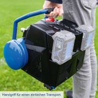 Ergonomischer Griff für einfachen Transport eines Scheppach-Handwerkzeugs