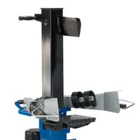 Holzspalter HL1200 von Scheppach, stehend mit Verlängerungskeil, 400V 50Hz 4100W, 12 Tonnen Druckkraft. Gezeigt von der Seite.