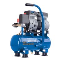 Scheppach-Kompressor HC08Si mit 1,5 PS und 162 Liter/Minute Ansaugleistung, ölfrei, 6 Liter Tankvolumen und 8 Bar Druck
