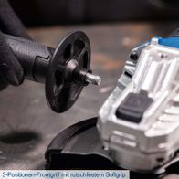 3-Positionen-Frontgriff mit rutschfestem Softgrip für bessere Handhabung und Kontrolle.