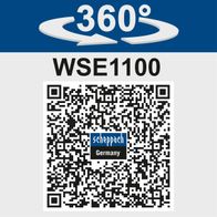Das Schweißgerät WSE1100 von Scheppach bietet einen 360°-Schweißbereich für flexible Anwendungen. Weitere Details finden Sie unter dem QR-Code.