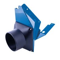 Absaugvorrichtung Scheppach, Ansicht von der Seite.