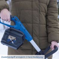 Ergänzungsgriff für zweihändiges Bedienen der Schneefräse