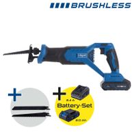 Brushless-Säge mit Batterie-Set (2.0 Ah und 2.4 Ah) inkl. Ersatzklingen