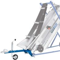 Zugdeichsel mit Stützrad und Kugelkopf-Kupplung für Scheppach-Produkt