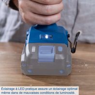 The cordless drill BC-DD60-X by Scheppach features a practical LED light for optimal illumination even in poor lighting conditions.