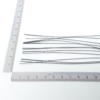 Rundsägeblätter 12 Stück, 130 x 1,03 x 0,38 / Z 38 130 x 1,03 x 0,38 / Z 38, von oben fotografiert.