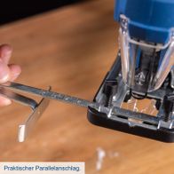 Parallelschlag-Einstellung für präzise Schnitte auf Scheppach-Stichsäge